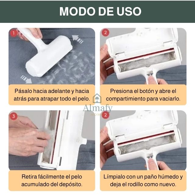 PetRoller Max™ - Rodillo Atrapa Pelos de Mascota