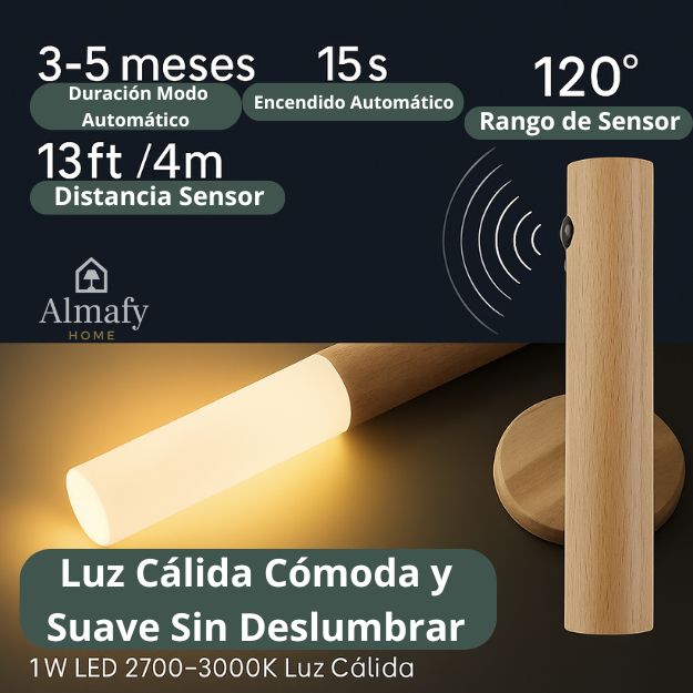 Luminoc™ - Lámpara LED Inteligente Recargable con Sensor de Movimiento