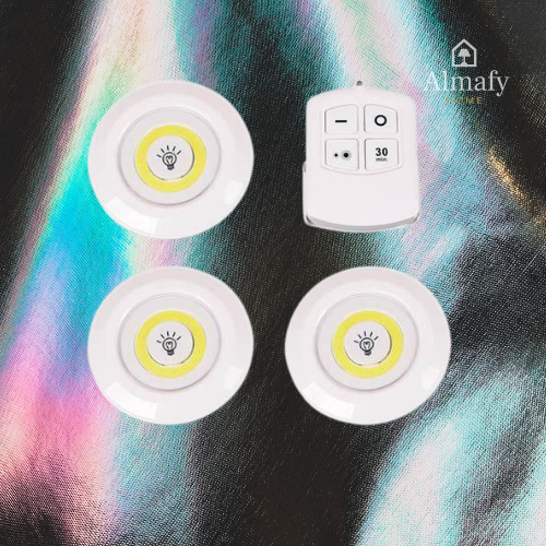 LumiClick™ - Pack 3 Lámparas LED con Control Remoto