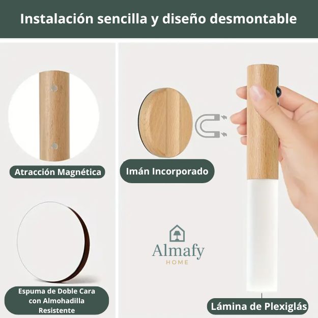 Luminoc™ - Lámpara LED Inteligente Recargable con Sensor de Movimiento