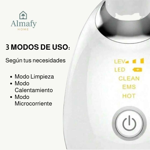 AuraFace Pro™ - Masajeador facial LED 3 en 1