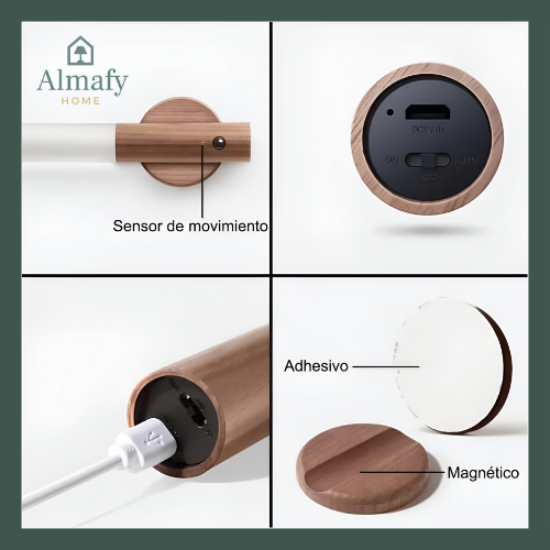 Luminoc™ - Lámpara LED Inteligente Recargable con Sensor de Movimiento