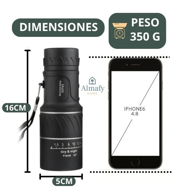FocusOne 16x52™ - Telescopio Monocular Visión Óptica HD