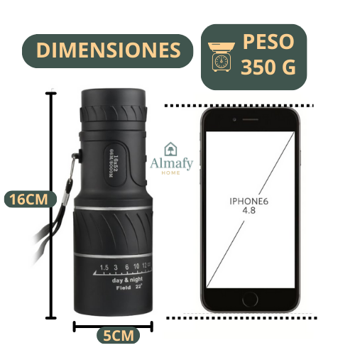 FocusOne 16x52™ - Telescopio Monocular Visión Óptica HD