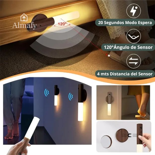 Luminoc™ - Lámpara LED Inteligente Recargable con Sensor de Movimiento