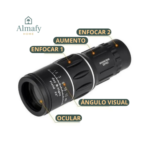 FocusOne 16x52™ - Telescopio Monocular Visión Óptica HD