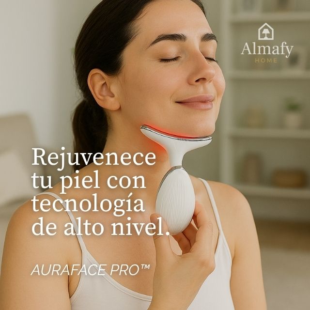 AuraFace Pro™ - Masajeador facial LED 3 en 1