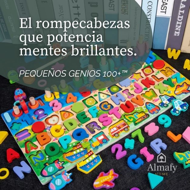 Pequeños Genios 100+™ - Tablero de Rompecabezas y Pesca con más de 1OO Piezas