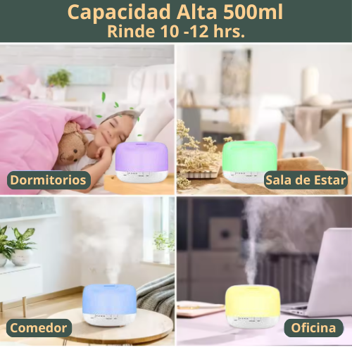 BrumaLuz™ - Humidificador Purificador De Aire y Esencia