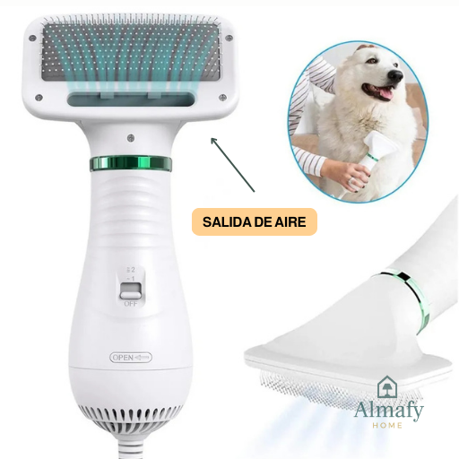 GlowPet™ - Cepillo Secador para Mascotas