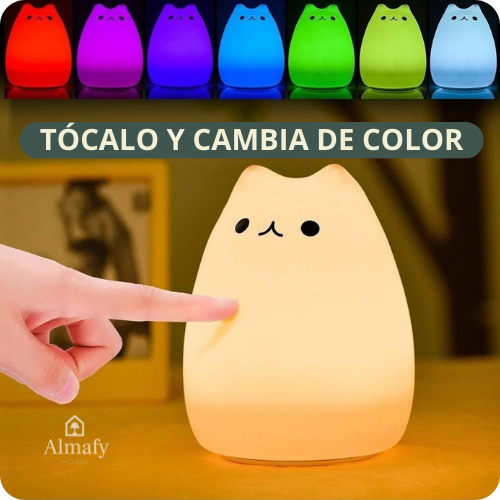 MaowLED™ - Lampara LED Gato de Silicona Colores