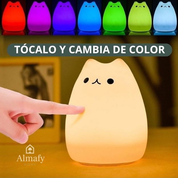 MaowLED™ - Lampara LED Gato de Silicona Colores