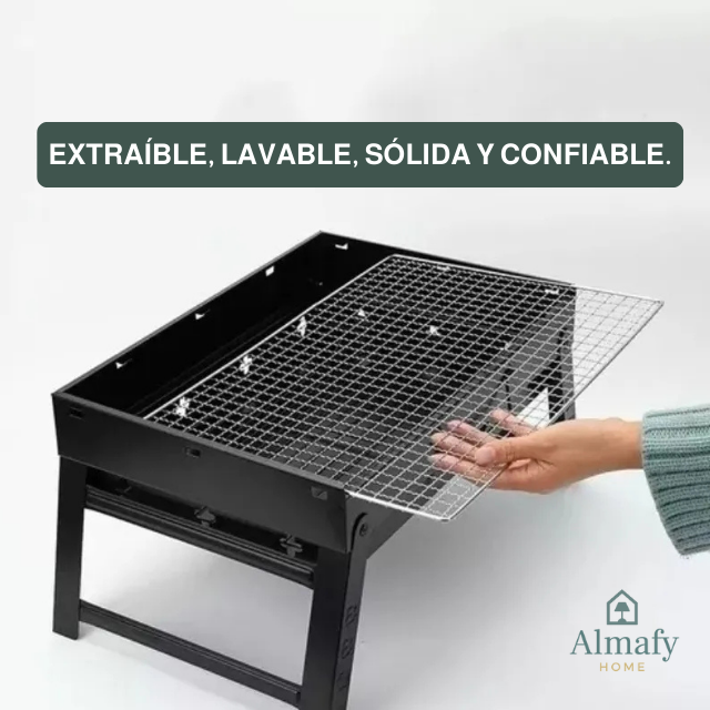 Mini BBQ Pro ™ - Parrilla plegable portátil + set parrillero (GRATIS)