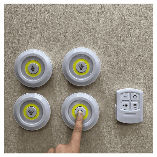 LumiClick™ - Pack 3 Lámparas LED con Control Remoto