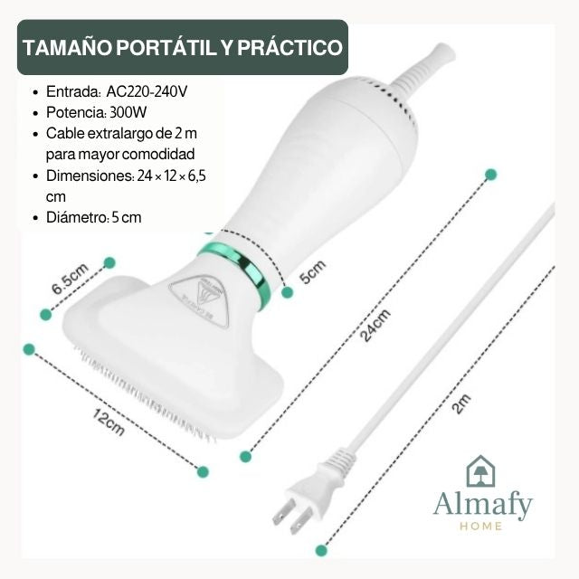 GlowPet™ - Cepillo Secador para Mascotas