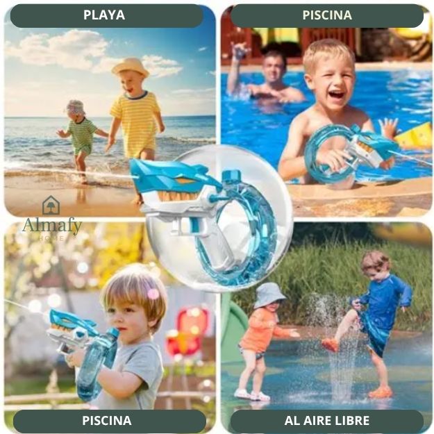 Splash Predator™ - Pistola de Agua Recargable USB Diseño Tiburón