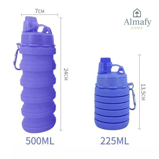 Bottana™ - Botella Plegable Morada 500 ml Outdoor