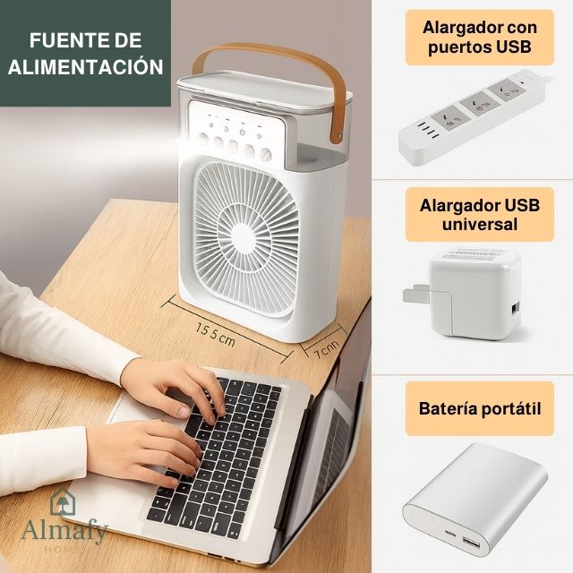 Bruma Mini™ - Ventilador Humidificador Mini 2 en 1