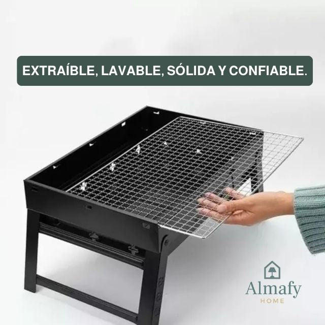 Mini BBQ Pro ™ - Parrilla plegable portátil + set parrillero (GRATIS)