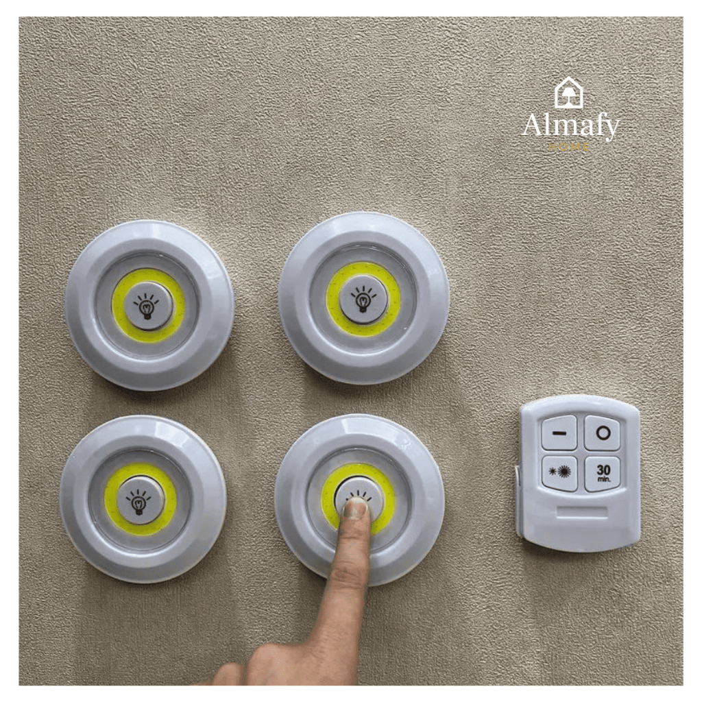 LumiClick™ - Pack 3 Lámparas LED con Control Remoto