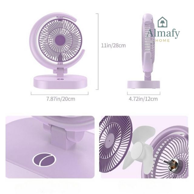Viozen™ - Ventilador De Escritorio con Luz LED integrada
