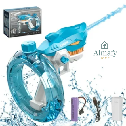 Splash Predator™ - Pistola de Agua Recargable USB Diseño Tiburón