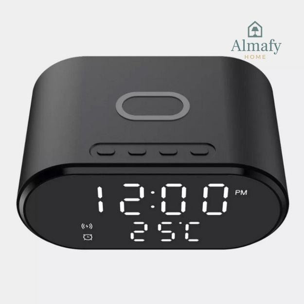 NeoAlarm 15W™ - Reloj Despertador con Cargador Inalámbrico