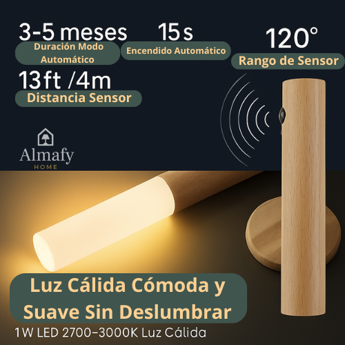 Luminoc™ - Lámpara LED Inteligente Recargable con Sensor de Movimiento