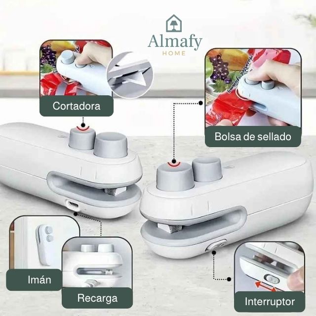 MiniEco Seal™ - Sellador Portátil para bolsas 2 en 1