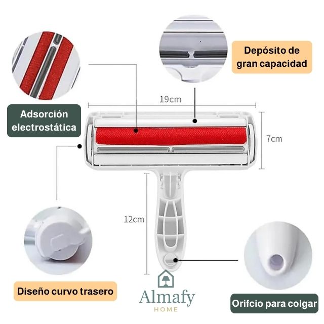 PetRoller Max™ - Rodillo Atrapa Pelos de Mascota