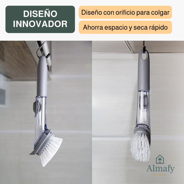 JabónClick™ - Cepillo Dispensador de Jabón