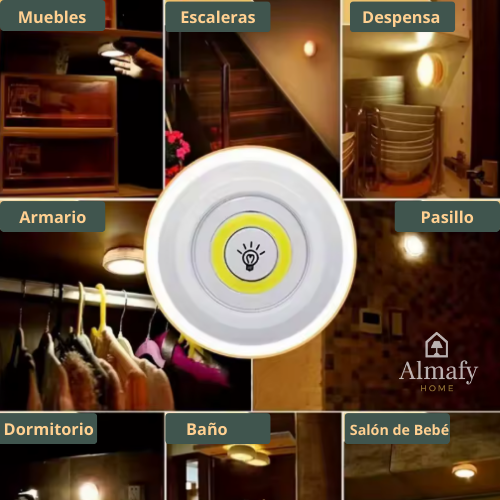 LumiClick™ - Pack 3 Lámparas LED con Control Remoto