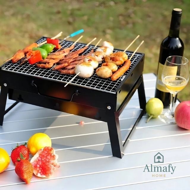 Mini BBQ Pro ™ - Parrilla plegable portátil + set parrillero (GRATIS)