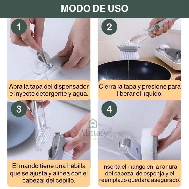 JabónClick™ - Cepillo Dispensador de Jabón