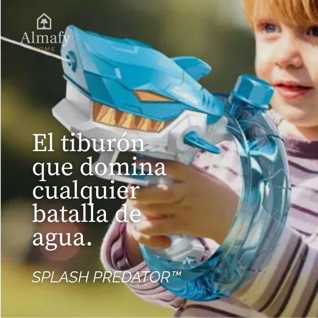 Splash Predator™ - Pistola de Agua Recargable USB Diseño Tiburón