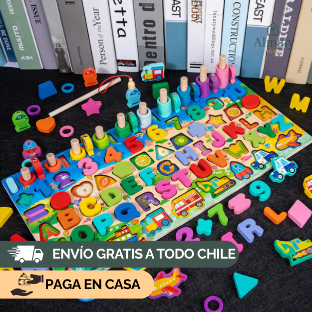Pequeños Genios 100+™ - Tablero de Rompecabezas y Pesca con más de 1OO Piezas